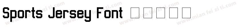 Sports Jersey Font字体转换